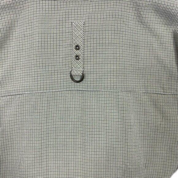 3/4 sleeve button down womens blouse green size large MARIE CLAIRE - Picture 8 of 16